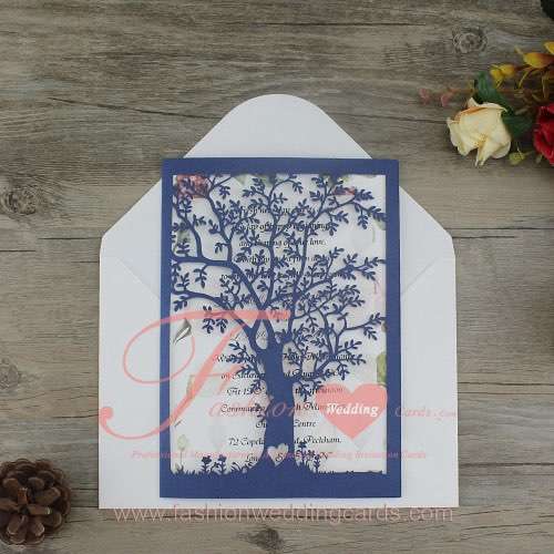Hot Sale Tree Laser Cut Wedding Invitations Online